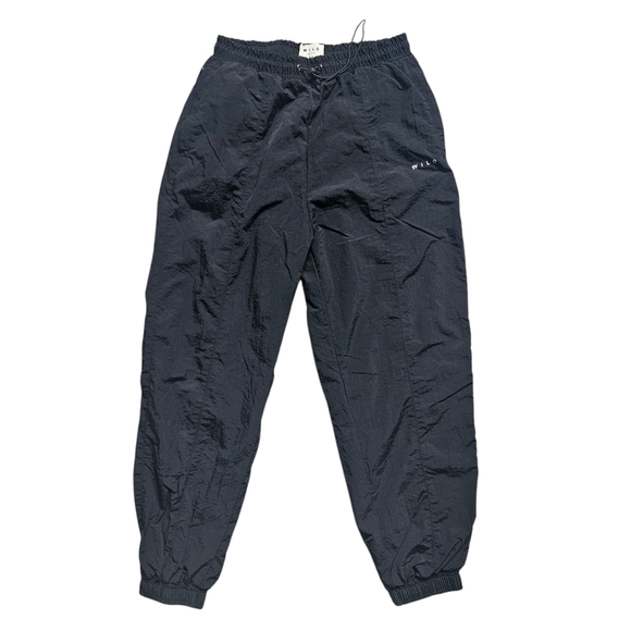 Anthropologie Wilo The Label Black Nylon Parachute Jogger Size XS - Picture 1 of 11